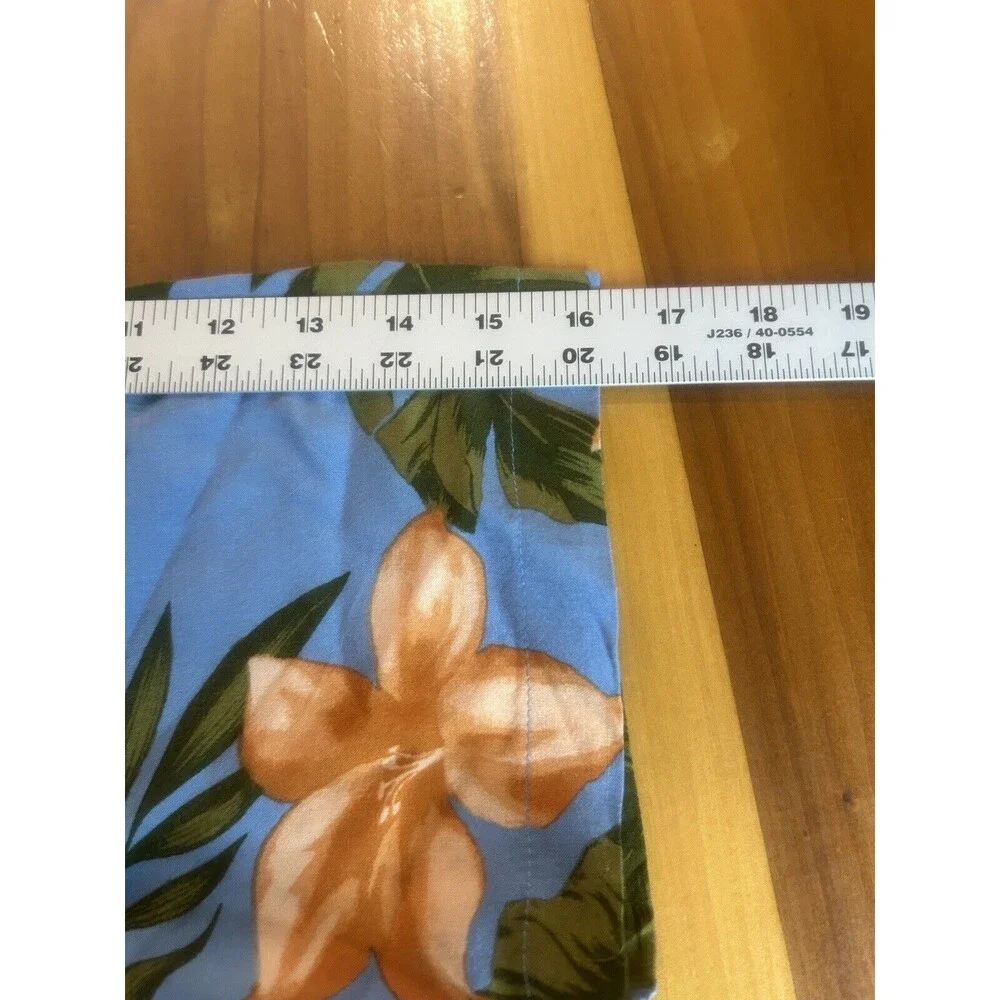 Panama Jack Men’s Hawaiian Shirt. Large. Button Up. Short Sleeve. French Blue